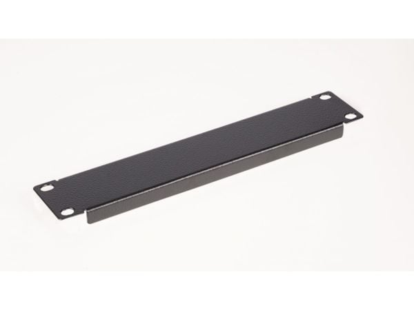 Equip EZBP-10-B, Blank panel, Svart, Metall, 1U, 25,4 cm (10"), 254 mm