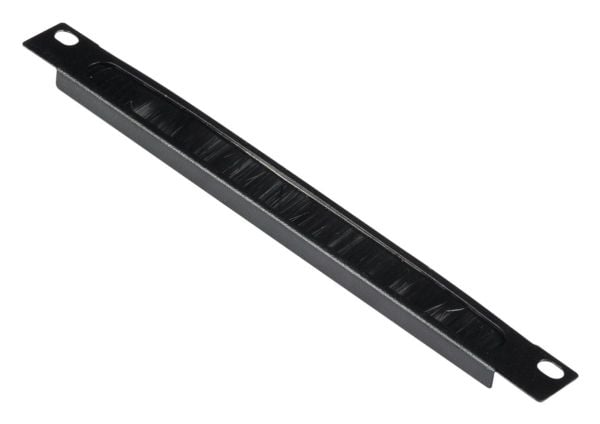 Utstyr 10" kabelgjennomføring med børsteinnsats, 1U svart (EZMB-10-B)