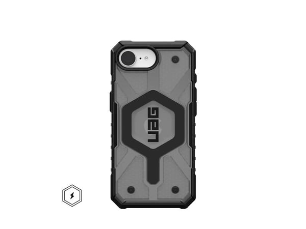 Urban Armor Gear 114498113131, Mobilskal, Apple, iPhone 16e, 15,5 cm (6.1"), Ash