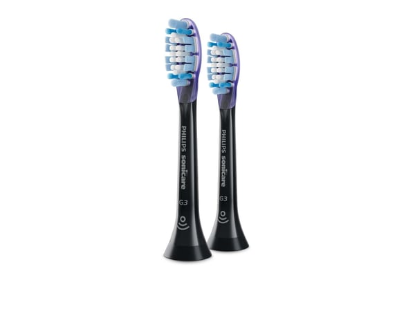 Philips Sonicare G3 Premium Gum Care HX9052 - Utskiftningsbørstehode - for tannbørste - svart (en pakke 2)