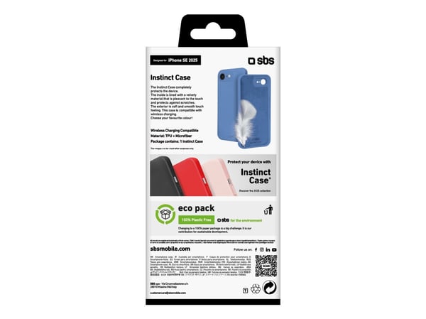 SBS TEINSTIPSE25B, Suojus, Apple, iPhone 16E, 15,4 cm (6.06"), Sininen