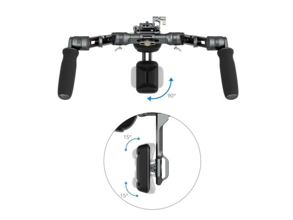 SmallRig SR007 Pro, Akrylnitrilbutadienstyren, Aluminium, Skum, Polykarbonat (PC), Polyuretan (PU), Silikon,..., Svart, 416,5 mm, 416,5 mm, 208,2 m...