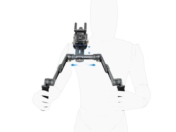 SmallRig SR007 Pro, Akrylnitrilbutadienstyren, Aluminium, Skum, Polykarbonat (PC), Polyuretan (PU), Silikon,..., Svart, 416,5 mm, 416,5 mm, 208,2 m...