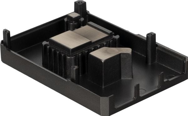 Raspberry Pi RB-ALUCASEP5-09, etui, Raspberry Pi 5, Raspberry Pi, svart, støpt aluminium, 91 mm
