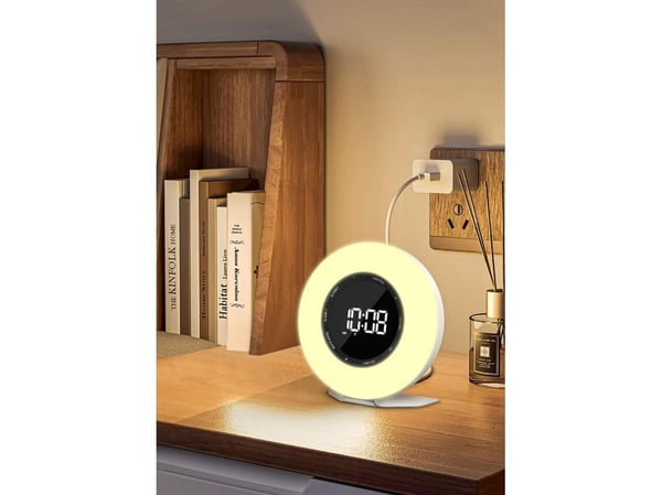 Denver CRL-342, Personlig, FM, LED, Hvit, USB Type-C, Hvit