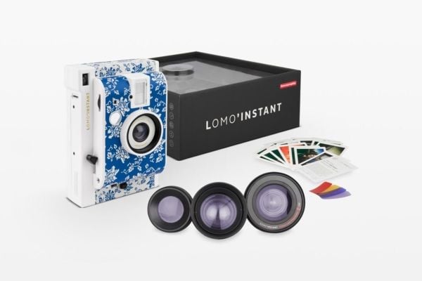 Lomography Lomo'Instant, blå, hvit, 0,4 - 8, automatisk, 1/125 sek/side, AAA, 6 V