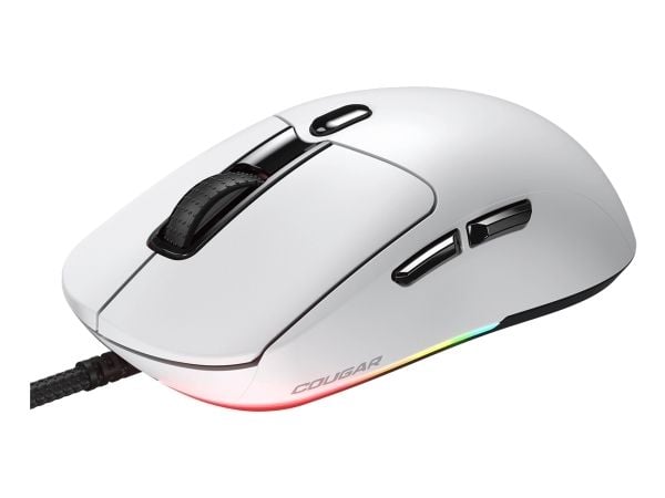 COUGAR CGR-WLMW-MINEO, Ambidekstriøs, Optisk, USB Type-A, 6200 DPI, Hvit