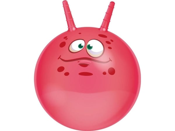 Eddy Toys hoppplanke/hoppestokk med horn 45 cm - rosa