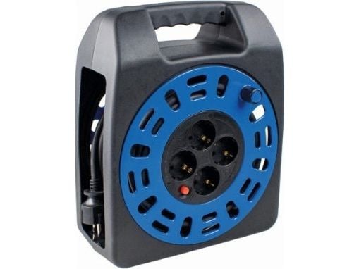 JACOBELC kabelrulle med dosa 4x jordad AC230V, 20 m (393.0060)