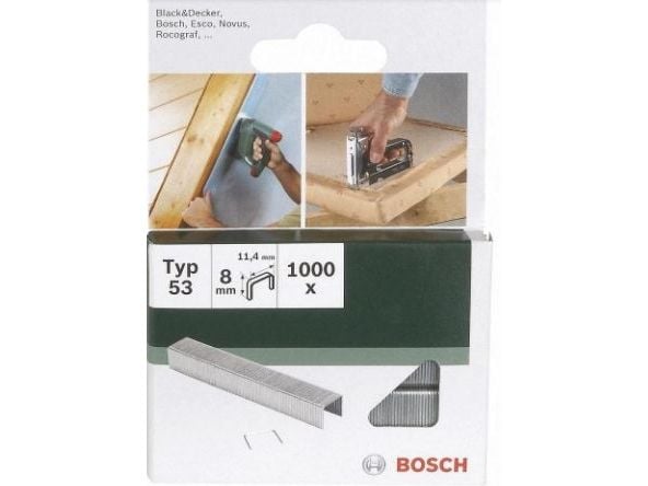 Bosch KLAMMER TYYPPI53 11,4X0,74X8MM 1000 STK GL
