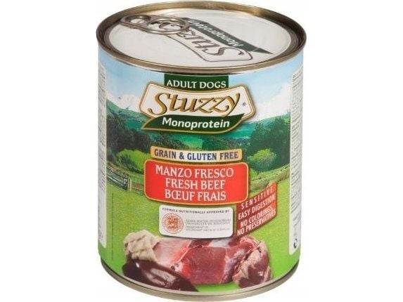 Agras Pet Foods STUZZY Monoprotein FRESH storfekjøtt 800 g
