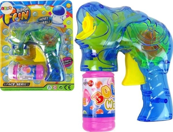 LeanToys Fan Soap Bubble Gun Sininen Kone