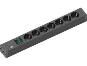 Bachmann 420.0014, 2 m, Sisätila, Musta, 7 AC-pistorasia(a), 16 A, 438 mm