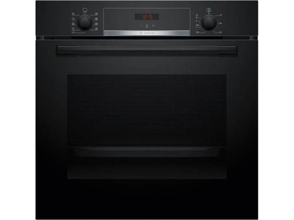 Bosch Serie | 4 HBA514BB3 - Ovn - innebygd - fordypning - bredde: 56 cm - dybde: 55 cm - høyde: 58.5 cm - med selvrens - Klasse A+ - svart