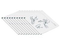 Datacard - Skriverrensekort (en pakke 10) - for Datacard CD810, SD260S, SP25 Plus, SP35, SP35 Plus, SP55, SP55 Plus, SP75