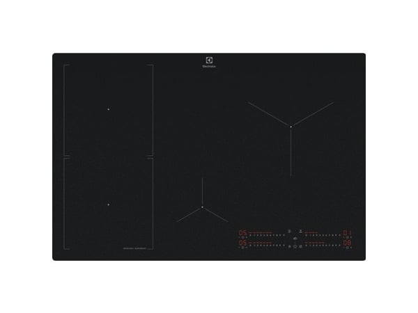 Electrolux Serie 700 EIS82453IZ, Sort, Innebygget, 80 cm, Sonebasert induksjon, Glass-keramikk, 4 zone(s)