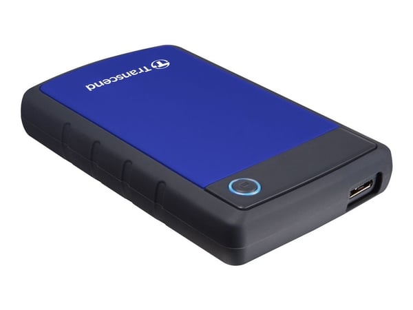 Transcend StoreJet 25H3B - Harddisk - 1 TB - ekstern (bærbar) - 2.5" - USB 3.0