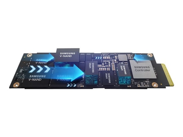Samsung PM9A3 MZQL21T9HCJR - SSD - 1.92 TB - intern - 2.5" - U.2 PCIe 4.0 x4 (NVMe)