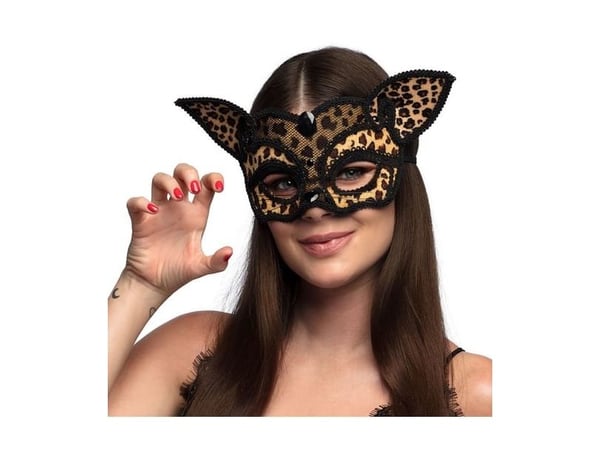 Leopard halvmaske