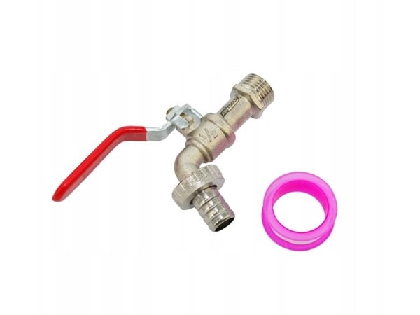 AWTools trädgårdshane förzinkad nickelkrom 1/2" yttre 3/4"