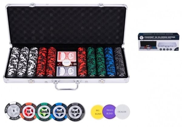 Pokerset 500 Prestige, små valörer