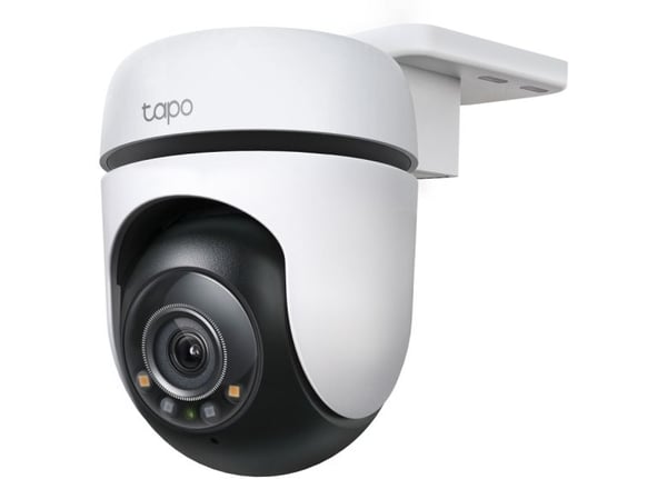 TP-Link Tapo TC41 V2, IP-sikkerhetskamera, Inne & Ute, Trådløs, Amazon Alexa & Google Assistant, Tak/vegg/stang, Svart, Hvit