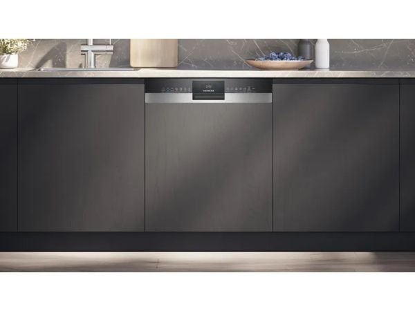 Siemens iQ300 SX53ES22CE, Halvveis innebygget, Full størrelse (60 cm), Svart, Knapper, 1,75 m, 1,65 m