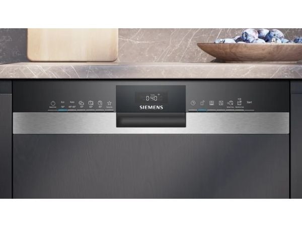 Siemens iQ300 SX53ES22CE, Halvveis innebygget, Full størrelse (60 cm), Svart, Knapper, 1,75 m, 1,65 m
