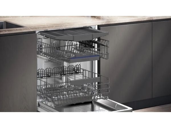 Siemens iQ300 SX53ES22CE, Halvveis innebygget, Full størrelse (60 cm), Svart, Knapper, 1,75 m, 1,65 m