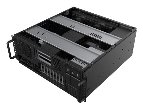 Silverstone RM47-502-I, Ställning, Server, Svart, ATX, EATX, micro ATX, Mini-ITX, SSI CEB, SSI EEB, Stål, 4U