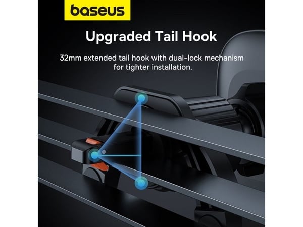 Baseus UltraControl Mega, musta, Akryylinitriilibutadieenistyreeni (ABS), Alumiini, PU nahka, 360°, HUAWEI/Samsung/OPPO/VIVO/Xiaomi, 1 kpl