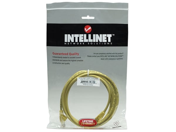 Intellinet Cat5e UTP, 2m, 2 m, Cat5e, U/UTP (UTP), RJ-45, RJ-45, Gult