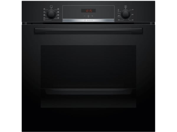 Bosch Serie | 4 HBA514BB3 - Ovn - innebygd - fordypning - bredde: 56 cm - dybde: 55 cm - høyde: 58.5 cm - med selvrens - Klasse A+ - svart