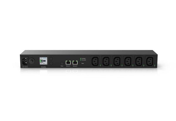 EnGenius ECP106-INT, Håndtert, 1U, Sort, LCD, 6 AC-utganger, C13 kopling