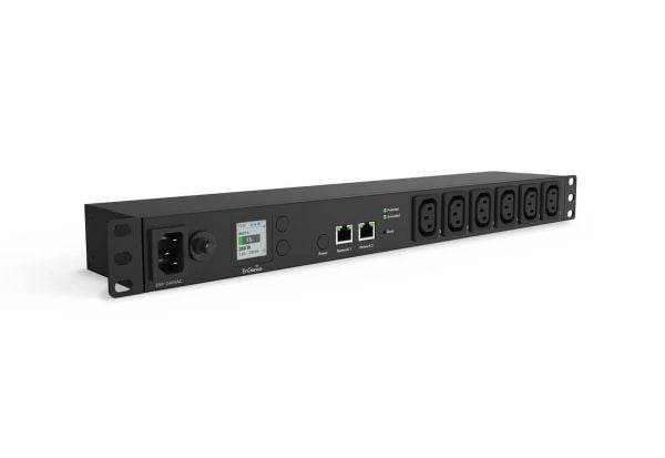 EnGenius ECP106-INT, Håndtert, 1U, Sort, LCD, 6 AC-utganger, C13 kopling