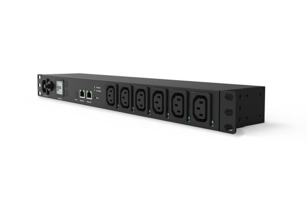 EnGenius ECP106-INT, Håndtert, 1U, Sort, LCD, 6 AC-utganger, C13 kopling