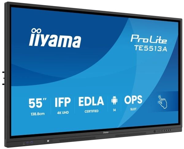 iiyama ProLite TE7513A-B1AG - 75" Diagonal klass (74.5" visbar) LED-bakgrundsbelyst LCD-skärm - interaktiv digital skyltning - med pekskärm (multi-...