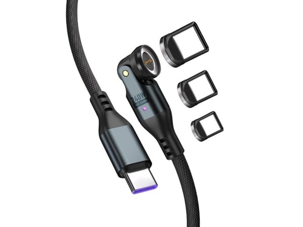 4smarts 541237, 1,8 m, USB C, USB C, 0,48 Gbit/s, musta, harmaa