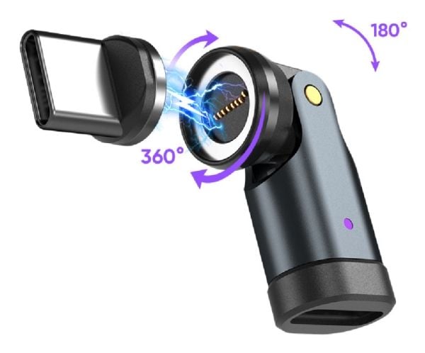 4smarts 541237, 1,8 m, USB C, USB C, 0,48 Gbit/s, musta, harmaa