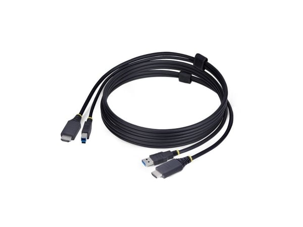 StarTech.com HU1226-KVM-CABLE, 1,8 m, USB, USB, HDMI, musta, HDMI + USB 3.2 Gen 1 Type-A