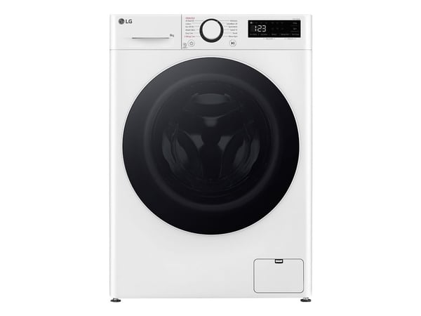 LG Serie R5 F2WR508S0W - Vaskemaskin - bredde: 60 cm - dybde: 53.5 cm - høyde: 85 cm - frontileggelse - 8 kg - 1200 rpm - hvit