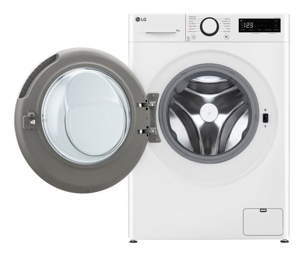 LG Serie R5 F2WR508S0W - Vaskemaskin - bredde: 60 cm - dybde: 53.5 cm - høyde: 85 cm - frontileggelse - 8 kg - 1200 rpm - hvit