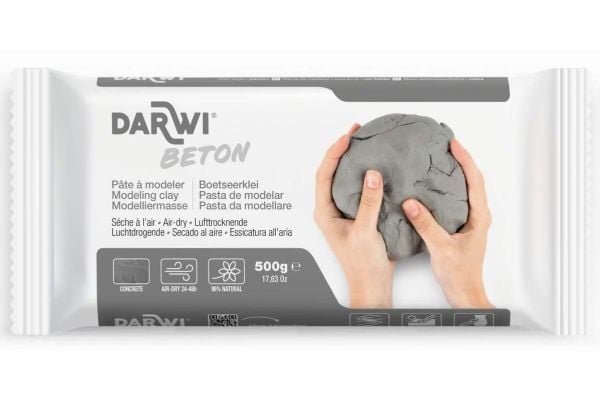 Darwi betonimallinnusmassa 500g harmaa