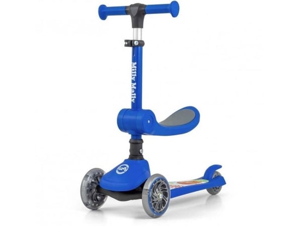 Sparkesykkel Milly Mally Fuzzy Classic blå (Z-MIL-HU-20-62)