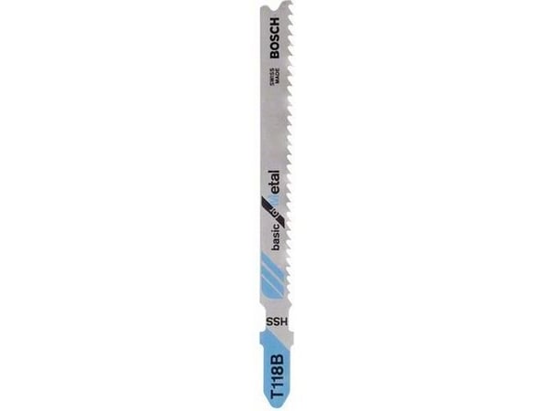 Bosch stikksagblad T 118 B, Basic for Metal, 3-pak 2608631673