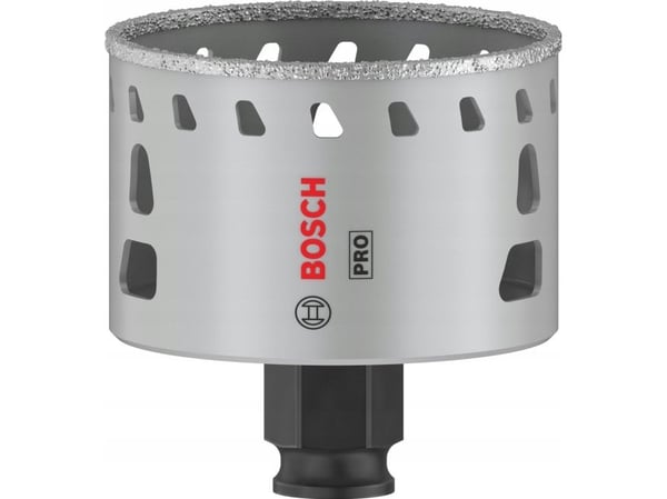 Bosch 2 608 901 566, Single/enkelt, Drill, Soft Keramiske veggflis, Stein, Flis, Svart, Grå, Sekskanttange, 4 cm