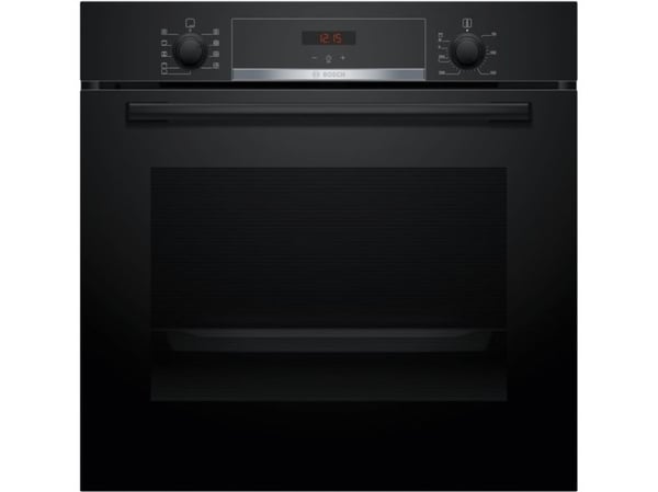 Bosch Serie | 4 HBA514BB3 - Ovn - innebygd - fordypning - bredde: 56 cm - dybde: 55 cm - høyde: 58.5 cm - med selvrens - Klasse A+ - svart