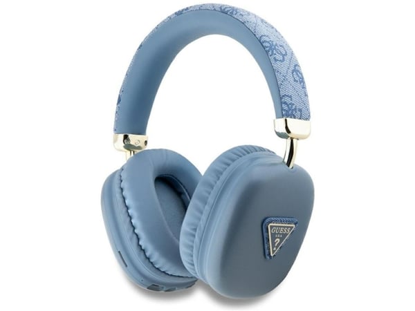 Guess trådløse on-ear hodetelefoner Bluetooth 4G Triangle Logo blå