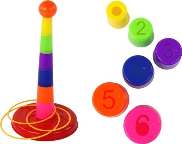 LeanToys Target Toss Game Rim Cups Eri vaikeusasteet