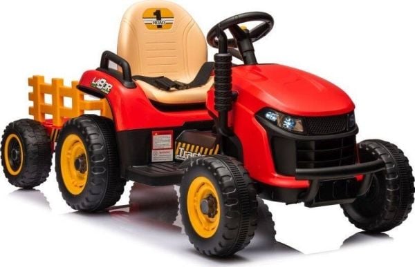 Lean Cars Traktor på batteri BBH-030 rød